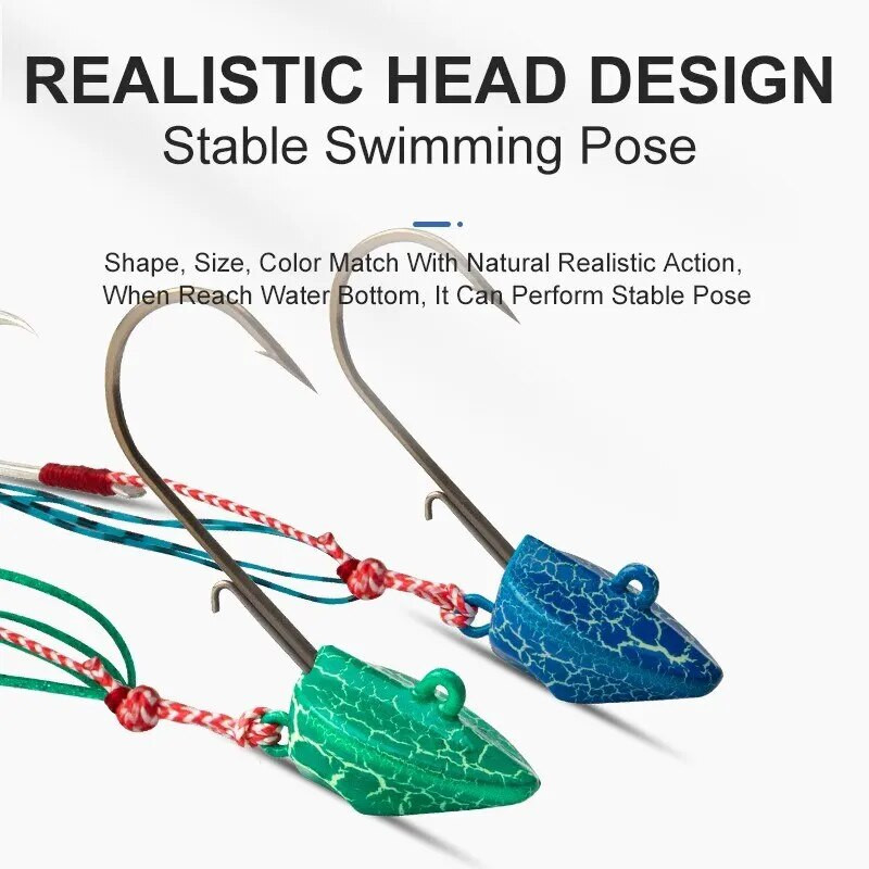 LEYDUN karstās makšķerēšanas mānekļi DEEP CONTROL UP Tenya Madai Jig Kabura Saltwater Jighead Lead Sea Boating Bait Garneles Gumijas svārki