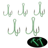 10PCS/Lot Svjetleće udice za pecanje Udice za ribolov Pribor za pecanje Visokotonske udice svijetle noću 2# 4# 6# 8# 10#