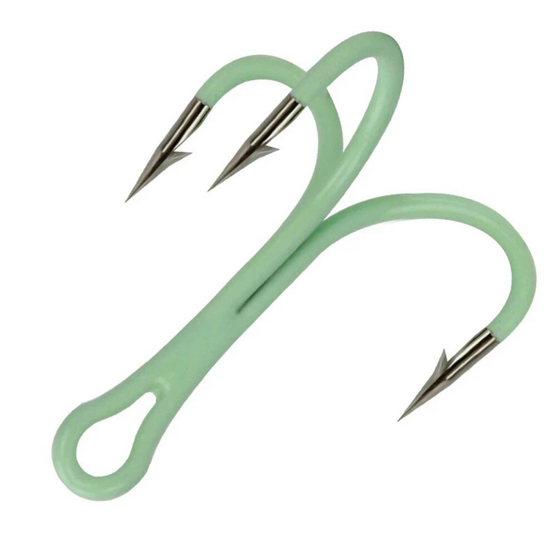 10PCS/Lot Svjetleće udice za pecanje Udice za ribolov Pribor za pecanje Visokotonske udice svijetle noću 2# 4# 6# 8# 10#