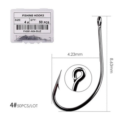 Aorace visoko ugljični čelik udica bodljikava 2#-30# serija u Fly Fishhook Worm Pond Fishing Bait Držač Jig Hole Dodaci Pesca