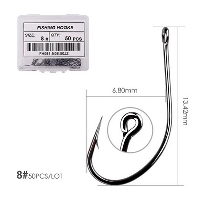 Aorace visoko ugljični čelik udica bodljikava 2#-30# serija u Fly Fishhook Worm Pond Fishing Bait Držač Jig Hole Dodaci Pesca