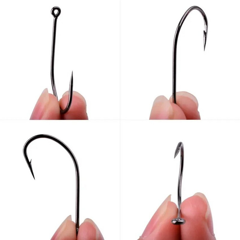Aorace visoko ugljični čelik udica bodljikava 2#-30# serija u Fly Fishhook Worm Pond Fishing Bait Držač Jig Hole Dodaci Pesca