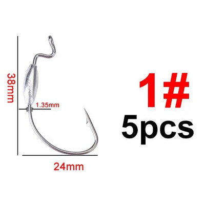 FISHKING Makšķerēšanas āķis Mīksts tārpu āķi ar augstu oglekļa tēraudu plats Super Lock Fishhoos Offset āķis 1/0#-4/0# Hamecon Texan