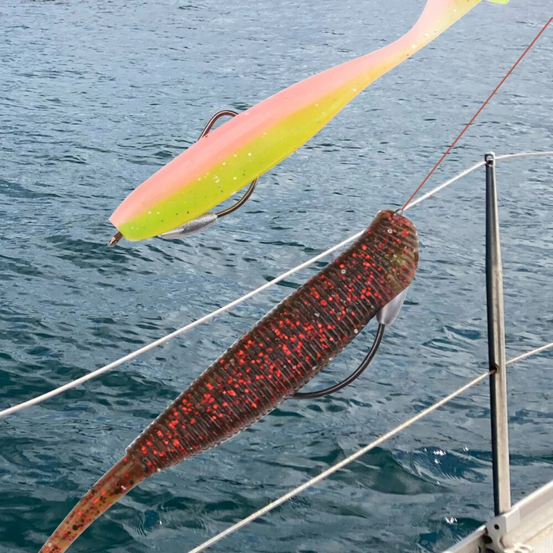 FISHKING Makšķerēšanas āķis Mīksts tārpu āķi ar augstu oglekļa tēraudu plats Super Lock Fishhoos Offset āķis 1/0#-4/0# Hamecon Texan