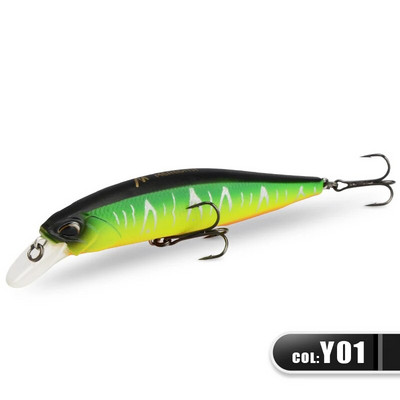 MEREDITH JERK MINNOW 100F 14g peldošs vobleris makšķerēšanas māneklis 24 Color Minnow māneklis Hard Bait Quality Professional Dziļums0,8-1,0m
