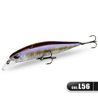 MEREDITH JERK MINNOW 100F 14g peldošs vobleris makšķerēšanas māneklis 24 Color Minnow māneklis Hard Bait Quality Professional Dziļums0,8-1,0m