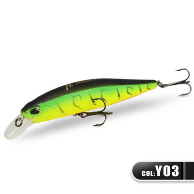 MEREDITH JERK MINNOW 100F 14g peldošs vobleris makšķerēšanas māneklis 24 Color Minnow māneklis Hard Bait Quality Professional Dziļums0,8-1,0m
