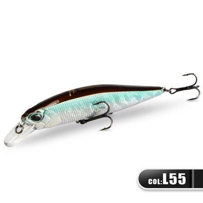 MEREDITH JERK MINNOW 100F 14g peldošs vobleris makšķerēšanas māneklis 24 Color Minnow māneklis Hard Bait Quality Professional Dziļums0,8-1,0m