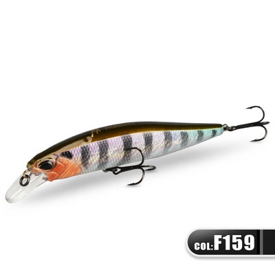 MEREDITH JERK MINNOW 100F 14g peldošs vobleris makšķerēšanas māneklis 24 Color Minnow māneklis Hard Bait Quality Professional Dziļums0,8-1,0m