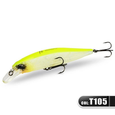 MEREDITH JERK MINNOW 100F 14g peldošs vobleris makšķerēšanas māneklis 24 Color Minnow māneklis Hard Bait Quality Professional Dziļums0,8-1,0m