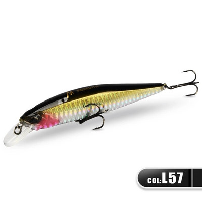 MEREDITH JERK MINNOW 100F 14g peldošs vobleris makšķerēšanas māneklis 24 Color Minnow māneklis Hard Bait Quality Professional Dziļums0,8-1,0m