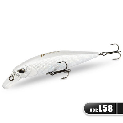 MEREDITH JERK MINNOW 100F 14g peldošs vobleris makšķerēšanas māneklis 24 Color Minnow māneklis Hard Bait Quality Professional Dziļums0,8-1,0m