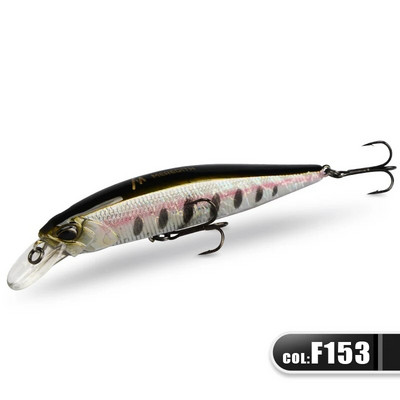 MEREDITH JERK MINNOW 100F 14g peldošs vobleris makšķerēšanas māneklis 24 Color Minnow māneklis Hard Bait Quality Professional Dziļums0,8-1,0m