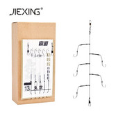 3 somas / partija makšķerēšanas āķi Japāna ar snap rolling šarnīrsavienojumu Pret kodumiem makšķerēšana PE pinuma aukla sālsūdens zivju āķi