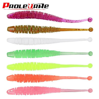 10db Worm Soft Lures garnélarák illatú adalékos horgász wobbler 60mm 0,6g mesterséges gumi lágy csali ponty basszus Isca csali Leurre