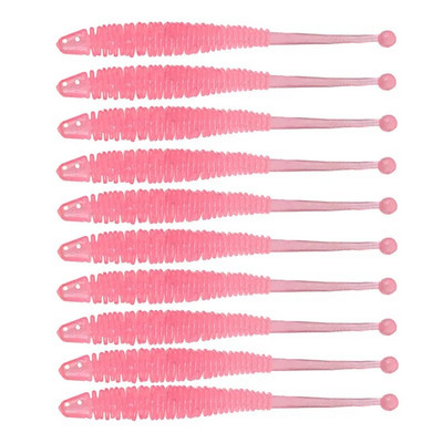 10gab Worm Soft Lures garneļu smarža Piedevu zvejas vobleris 60mm 0,6g Mākslīgās gumijas Soft Bait Carp Bass Isca lure Leurre