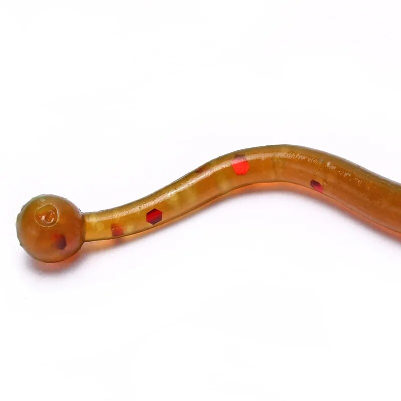 10gab Worm Soft Lures garneļu smarža Piedevu zvejas vobleris 60mm 0,6g Mākslīgās gumijas Soft Bait Carp Bass Isca lure Leurre
