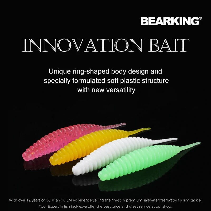 BEARKING Tanta 49mm 65mm Fishing Lure Soft Lure Shad Silicone Baits Wobblers Swimbait Artificial leurre souple