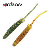 Ardea Soft Lure 55mm0.5g 12gab Mākslīgā silikona Small Bait Worm Swimbait Vobleris Jigging Slow Garneles Karpu Bass Makšķerēšanas piederumi