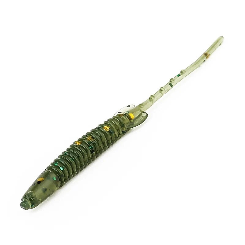 Ardea Soft Lure 55mm0.5g 12gab Mākslīgā silikona Small Bait Worm Swimbait Vobleris Jigging Slow Garneles Karpu Bass Makšķerēšanas piederumi