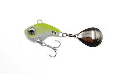 1 τμχ Περιστρεφόμενο μεταλλικό VIB δόνηση δόλωμα Spinner Spoon Fishing Lures 5/10/15/20g Jigs Trout Winter Fishing Hard Baits Tackle Pesca