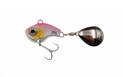 1 τμχ Περιστρεφόμενο μεταλλικό VIB δόνηση δόλωμα Spinner Spoon Fishing Lures 5/10/15/20g Jigs Trout Winter Fishing Hard Baits Tackle Pesca