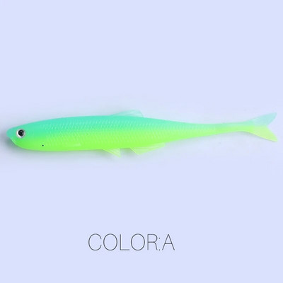 2023 Supercontinent kõhnus ShadTeez 6cm/8cm haug Zander Predator Fishing 3D silmad Pehme lant Püügilandid