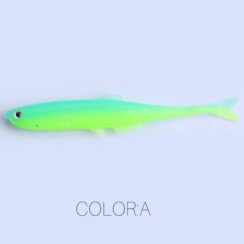 2023 Supercontinent kõhnus ShadTeez 6cm/8cm haug Zander Predator Fishing 3D silmad Pehme lant Püügilandid