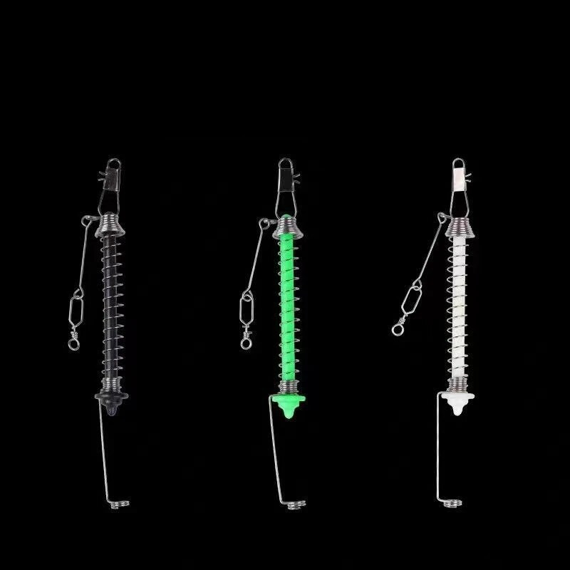 Automatinis meškeriojimo kablio gaidukas, spyruoklinis kabliuko fiksavimas, masalas, išmetimas katapulta, žuvies įrankis, žvejybos reikmenys