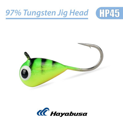 Elite TG 5 τεμ. Tungsten Ice Fishing Jig, 2,7mm-6,0mm Tear Drop Hayabusa Hook Winter Pike Carp Panfish Soft Lure Bait Tackel