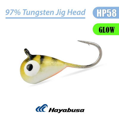 Elite TG 5 τεμ. Tungsten Ice Fishing Jig, 2,7mm-6,0mm Tear Drop Hayabusa Hook Winter Pike Carp Panfish Soft Lure Bait Tackel