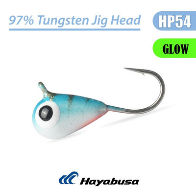 Elite TG 5 τεμ. Tungsten Ice Fishing Jig, 2,7mm-6,0mm Tear Drop Hayabusa Hook Winter Pike Carp Panfish Soft Lure Bait Tackel