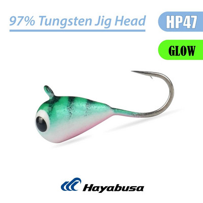 Elite TG 5 τεμ. Tungsten Ice Fishing Jig, 2,7mm-6,0mm Tear Drop Hayabusa Hook Winter Pike Carp Panfish Soft Lure Bait Tackel