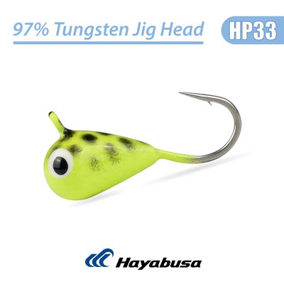 Elite TG 5 τεμ. Tungsten Ice Fishing Jig, 2,7mm-6,0mm Tear Drop Hayabusa Hook Winter Pike Carp Panfish Soft Lure Bait Tackel