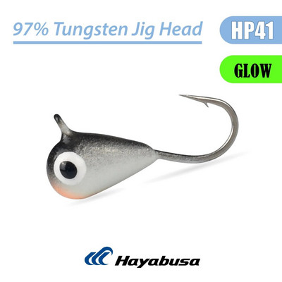 Elite TG 5 τεμ. Tungsten Ice Fishing Jig, 2,7mm-6,0mm Tear Drop Hayabusa Hook Winter Pike Carp Panfish Soft Lure Bait Tackel