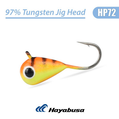 Elite TG 5 τεμ. Tungsten Ice Fishing Jig, 2,7mm-6,0mm Tear Drop Hayabusa Hook Winter Pike Carp Panfish Soft Lure Bait Tackel