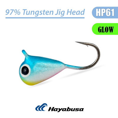 Elite TG 5 τεμ. Tungsten Ice Fishing Jig, 2,7mm-6,0mm Tear Drop Hayabusa Hook Winter Pike Carp Panfish Soft Lure Bait Tackel