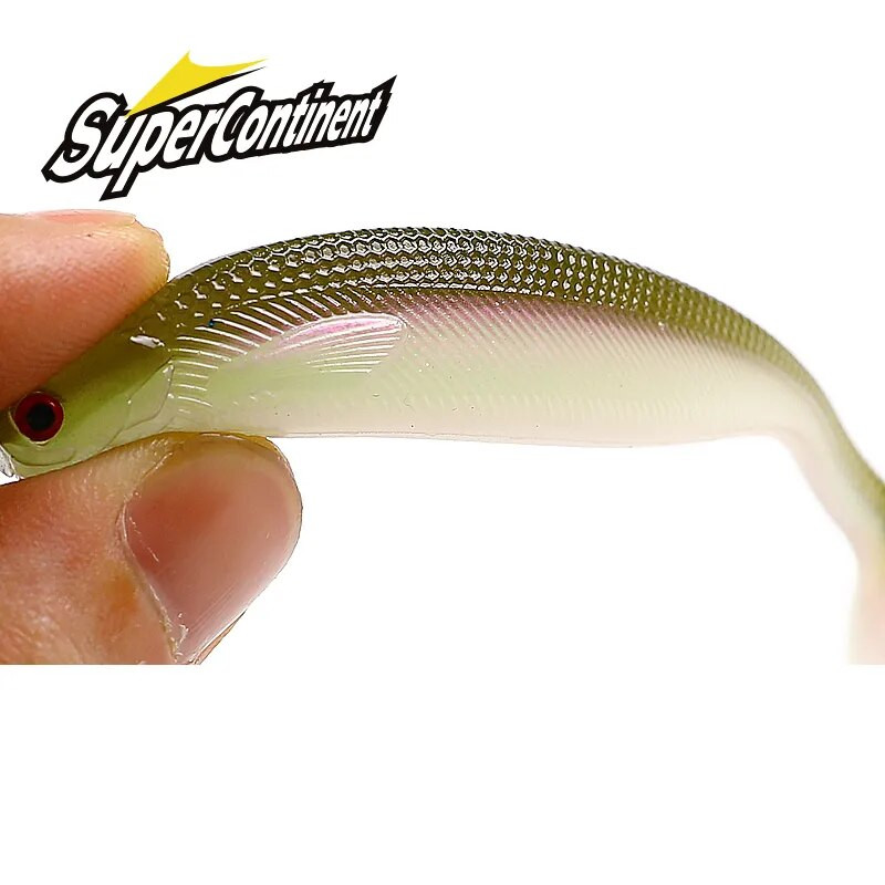 2022 Supercontinent ShadTeez 5cm/7cm/10cm haug Zander Predator Fishing 3D silmad Pehme lant Püügilandid