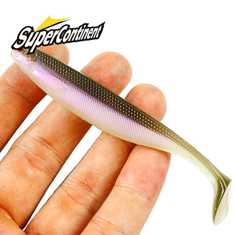 2022 Supercontinent ShadTeez 5cm/7cm/10cm haug Zander Predator Fishing 3D silmad Pehme lant Püügilandid