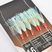 6 buc./pachet Sabikis momeală momeală pentru pescuit momeală momeală momeală momeală cu pene momeală hering instrument de abordare pentru macrou și pescuit de adâncime