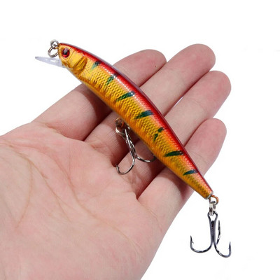 1 ΤΕΜ Minnow Fishing Lure 95mm 8g Floating Hard Bait Wobbler Jig Bait Crankbait Κυπρίνος Ριγέ μπάσο Pesca Είδη ψαρέματος SwimBait
