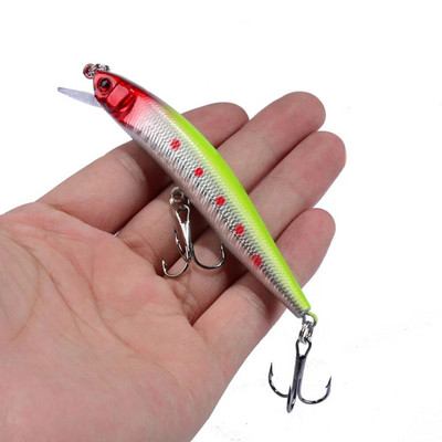 1 ΤΕΜ Minnow Fishing Lure 95mm 8g Floating Hard Bait Wobbler Jig Bait Crankbait Κυπρίνος Ριγέ μπάσο Pesca Είδη ψαρέματος SwimBait