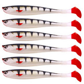 6tk/komplekt Creature Baits Kalasööt vinüülid Pehme sööt 9cm/4.1g Predator Fishing Pike Pehme kummisööt Kalastustarvikud