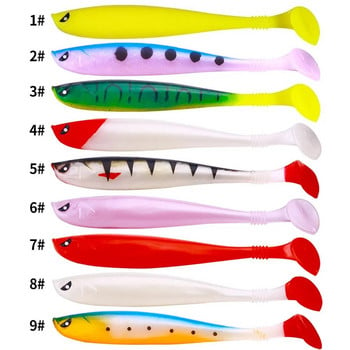 6 ΤΕΜ/ΣΕΤ Creature Baits Βινύλια για ψάρεμα Μαλακό δόλωμα 9cm/4,1g Predator Fishing Pike Soft Rubber Bait Fishing Accessories