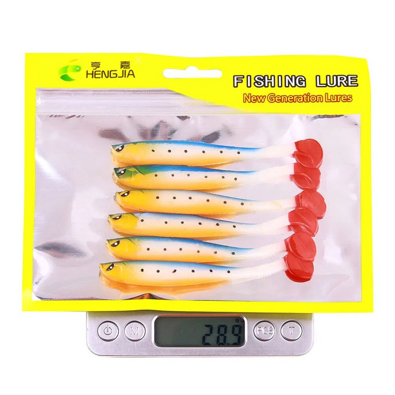 6tk/komplekt Creature Baits Kalasööt vinüülid Pehme sööt 9cm/4.1g Predator Fishing Pike Pehme kummisööt Kalastustarvikud