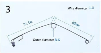 5tk telkimisautomaatne püügiseade vedruväljatõuke konks, roostevabast terasest universaalne kalatarvete konksu tööriista artefakt