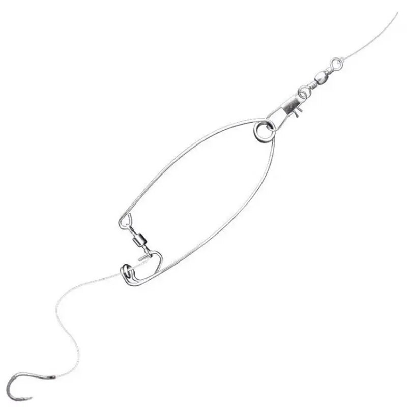 5tk telkimisautomaatne püügiseade vedruväljatõuke konks, roostevabast terasest universaalne kalatarvete konksu tööriista artefakt