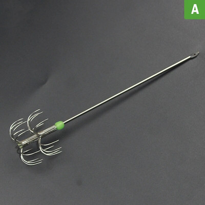 Ανοξείδωτο ατσάλι διπλών στρωμάτων με γάντζο ομπρέλας καλαμάρι χταπόδι για ψάρεμα