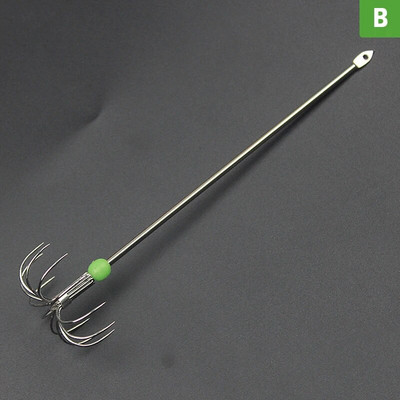 Ανοξείδωτο ατσάλι διπλών στρωμάτων με γάντζο ομπρέλας καλαμάρι χταπόδι για ψάρεμα