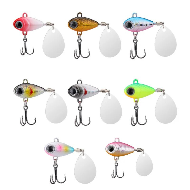 Spinner Bait Grimstošs Metāla Jig VIB Chatterbait Rotating Tail Vatalion Lure jūras makšķerēšanas piederumi Bass Karpas karote Vobleri Buzzbait